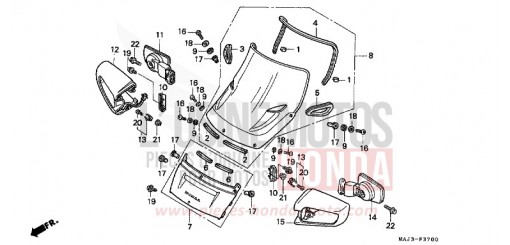 WIND SCREEN ST1100AT de 1996